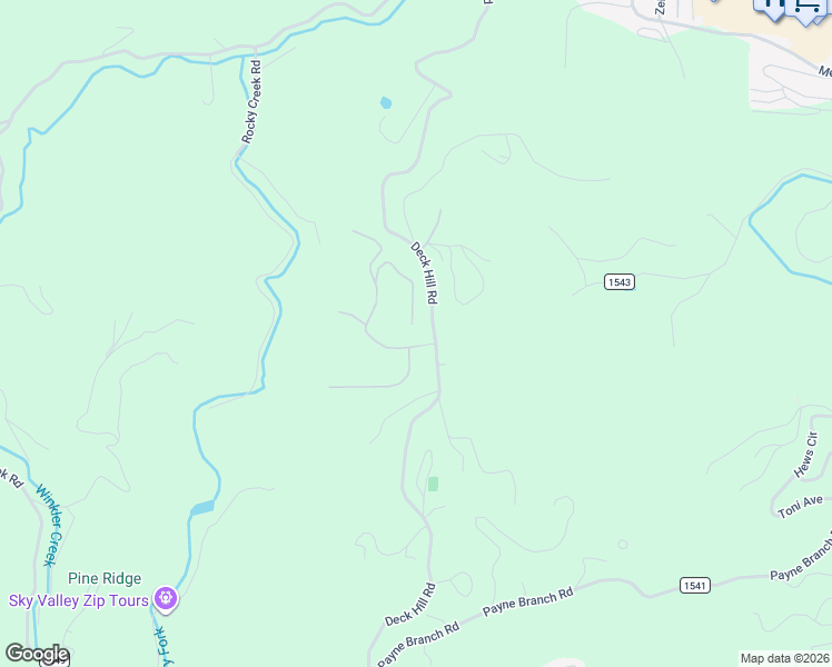 map of restaurants, bars, coffee shops, grocery stores, and more near 321 Sunset Ridge Drive in Boone