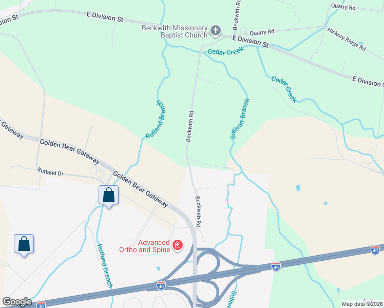 map of restaurants, bars, coffee shops, grocery stores, and more near 4197 Beckwith Road in Mt. Juliet