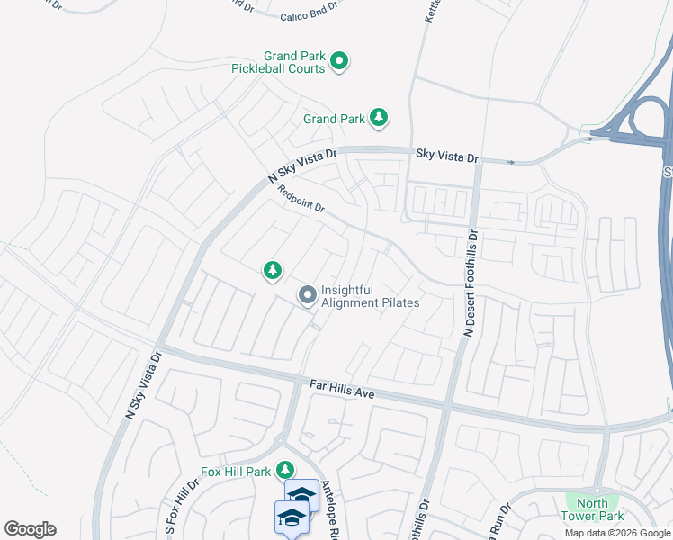 map of restaurants, bars, coffee shops, grocery stores, and more near 11955 Camden Ridge Court in Las Vegas