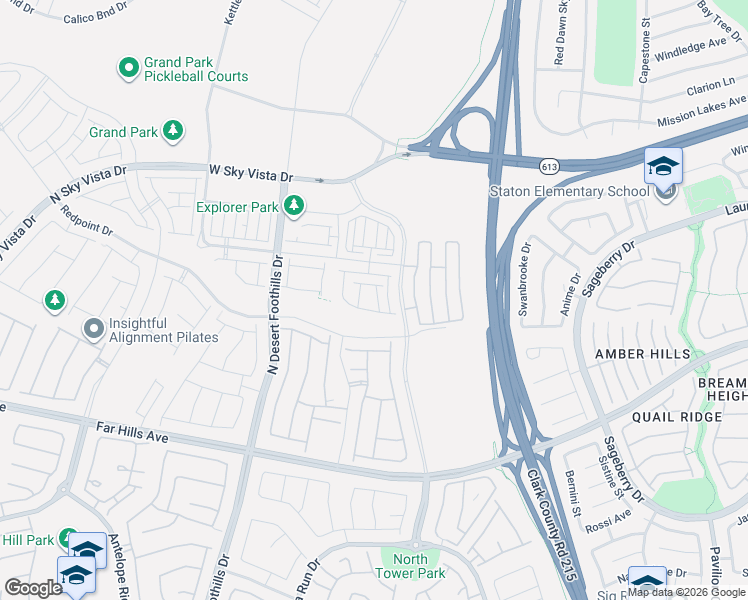 map of restaurants, bars, coffee shops, grocery stores, and more near Sonoma Range Street in Las Vegas