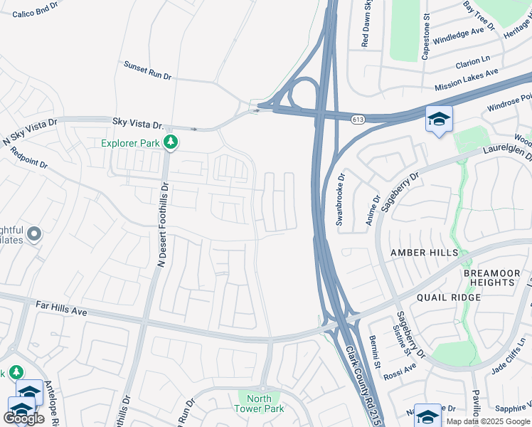 map of restaurants, bars, coffee shops, grocery stores, and more near 600 Carriage Hill Drive in Las Vegas