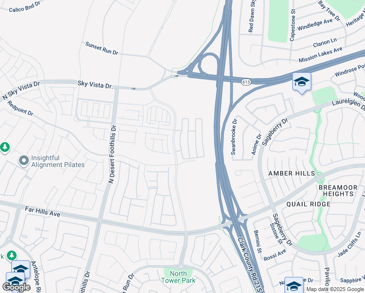 map of restaurants, bars, coffee shops, grocery stores, and more near 600 North Carriage Hill Drive in Las Vegas