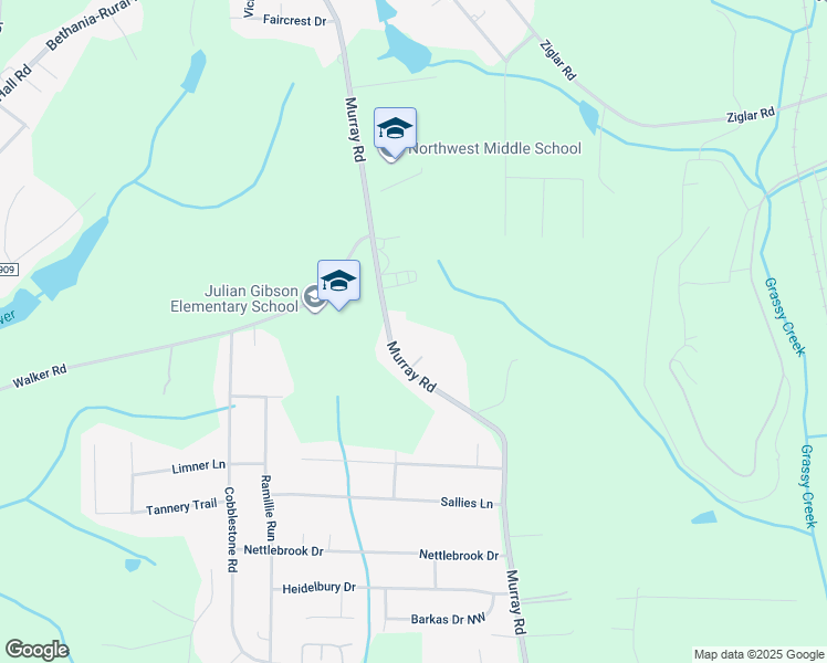 map of restaurants, bars, coffee shops, grocery stores, and more near 5305 Murray Road in Winston-Salem