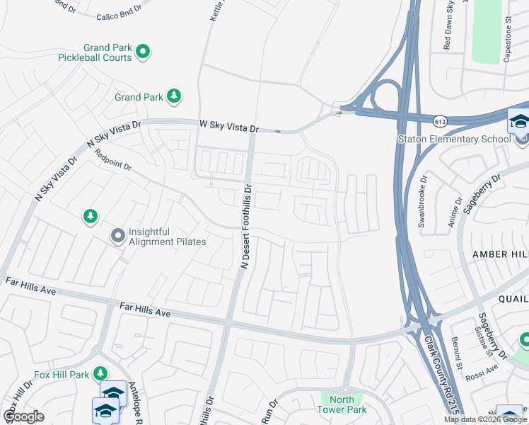 map of restaurants, bars, coffee shops, grocery stores, and more near 533 Tokopah Falls Street in Las Vegas