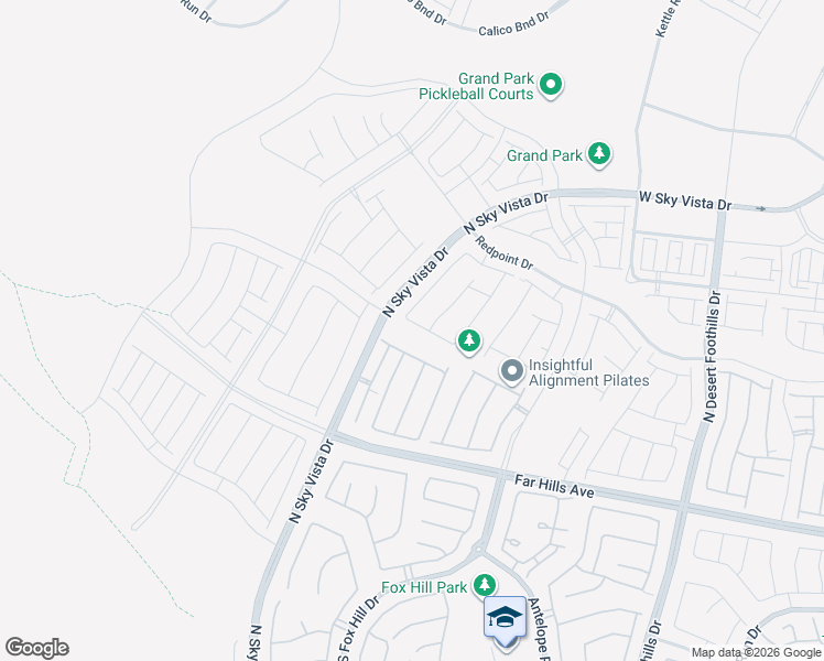 map of restaurants, bars, coffee shops, grocery stores, and more near 12350 Far Hills Avenue in Las Vegas