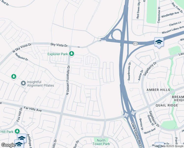 map of restaurants, bars, coffee shops, grocery stores, and more near Sonoma Range Street in Las Vegas