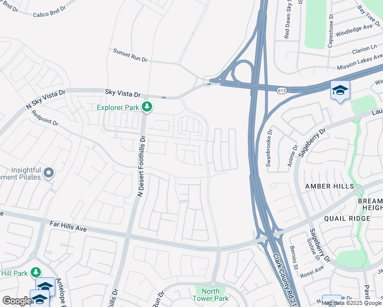 map of restaurants, bars, coffee shops, grocery stores, and more near Sonoma Range Street in Las Vegas