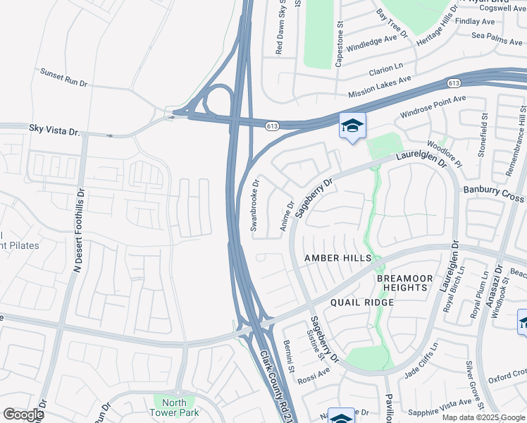 map of restaurants, bars, coffee shops, grocery stores, and more near 1317 Dream Bridge Drive in Las Vegas
