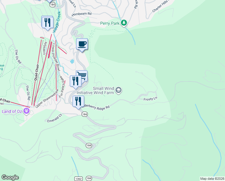 map of restaurants, bars, coffee shops, grocery stores, and more near 1307 Pinnacle Inn Road in Beech Mountain