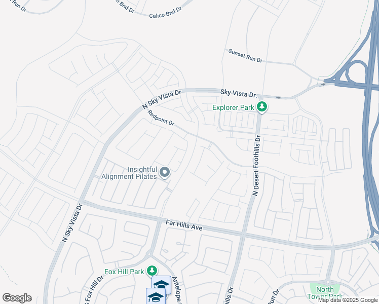 map of restaurants, bars, coffee shops, grocery stores, and more near Unnamed Road in Las Vegas