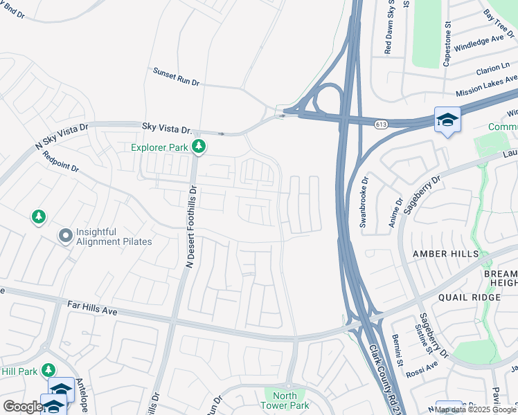 map of restaurants, bars, coffee shops, grocery stores, and more near Sonoma Range Street in Las Vegas