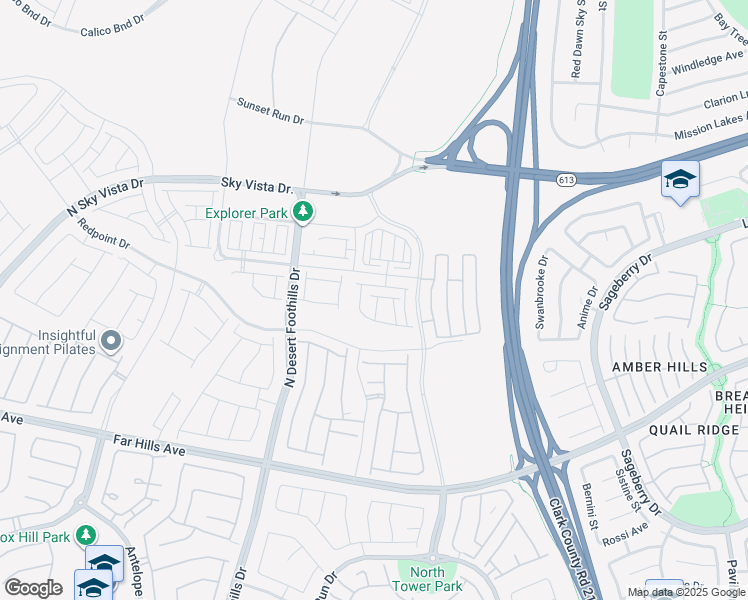 map of restaurants, bars, coffee shops, grocery stores, and more near Sonoma Range Street in Las Vegas