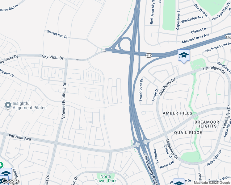 map of restaurants, bars, coffee shops, grocery stores, and more near 600 North Carriage Hill Drive in Las Vegas