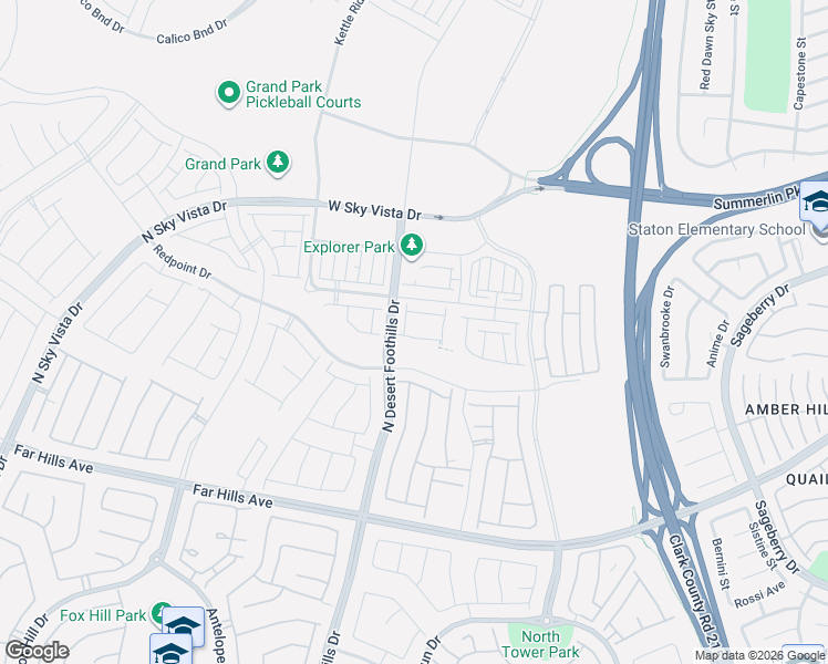 map of restaurants, bars, coffee shops, grocery stores, and more near 533 Tokopah Falls Street in Las Vegas