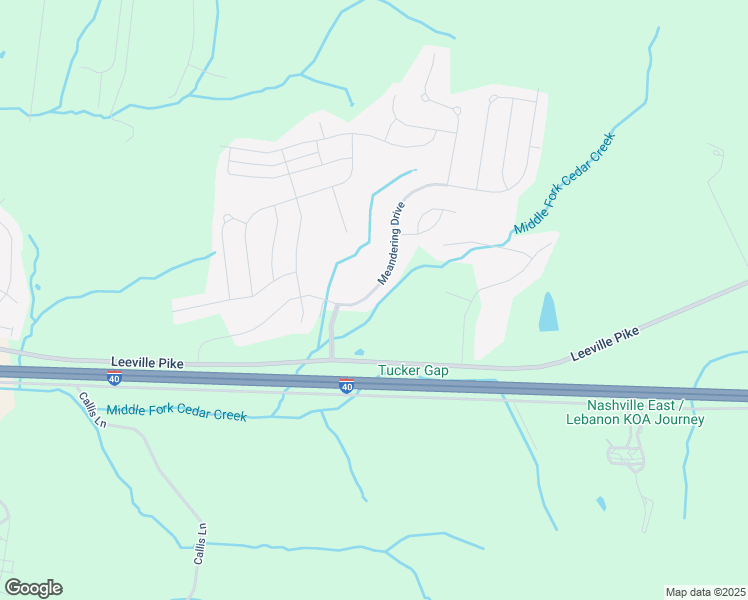 map of restaurants, bars, coffee shops, grocery stores, and more near 212 Meandering Drive in Lebanon
