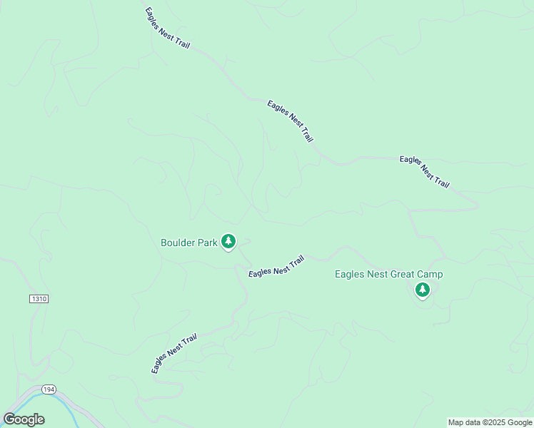 map of restaurants, bars, coffee shops, grocery stores, and more near Eagles Nest Trail in Avery County