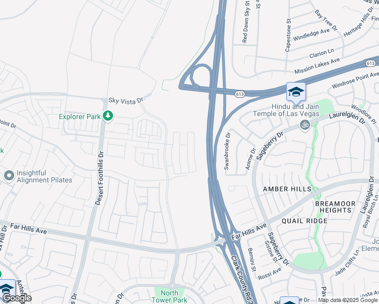 map of restaurants, bars, coffee shops, grocery stores, and more near 600 North Carriage Hill Drive in Las Vegas