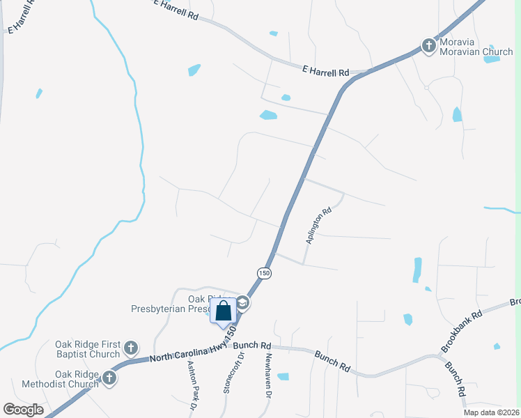 map of restaurants, bars, coffee shops, grocery stores, and more near 2802 Norwell Court in Oak Ridge
