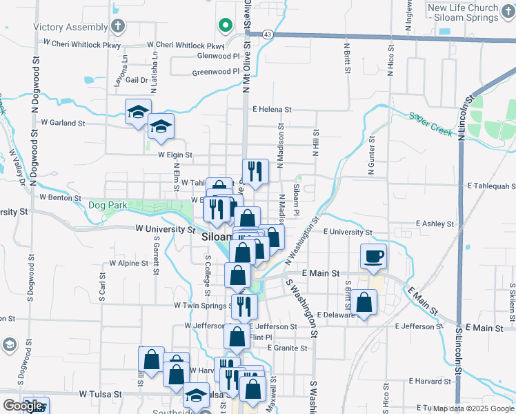 311 North Broadway Street, Siloam Springs AR Walk Score