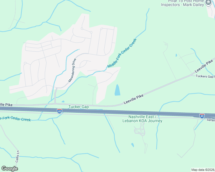 map of restaurants, bars, coffee shops, grocery stores, and more near 2007 Dorchester Drive in Lebanon