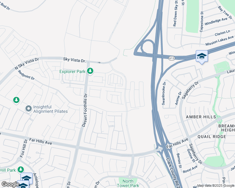 map of restaurants, bars, coffee shops, grocery stores, and more near 11557 Alpine Cove Avenue in Las Vegas