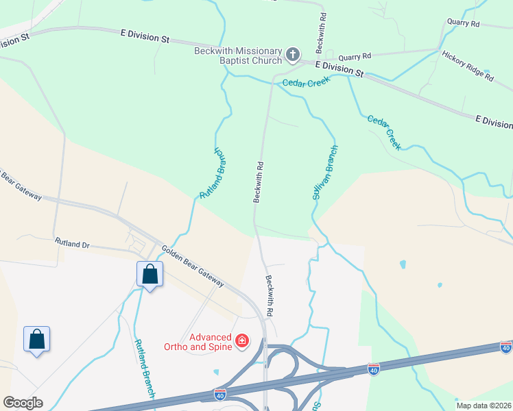 map of restaurants, bars, coffee shops, grocery stores, and more near 4197 Beckwith Road in Mt. Juliet