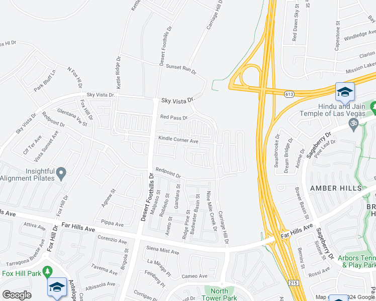 map of restaurants, bars, coffee shops, grocery stores, and more near 526 Sonoma Range Street in Las Vegas