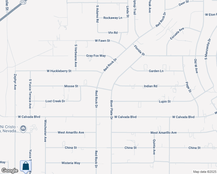 map of restaurants, bars, coffee shops, grocery stores, and more near 2180 River Plate Drive in Pahrump