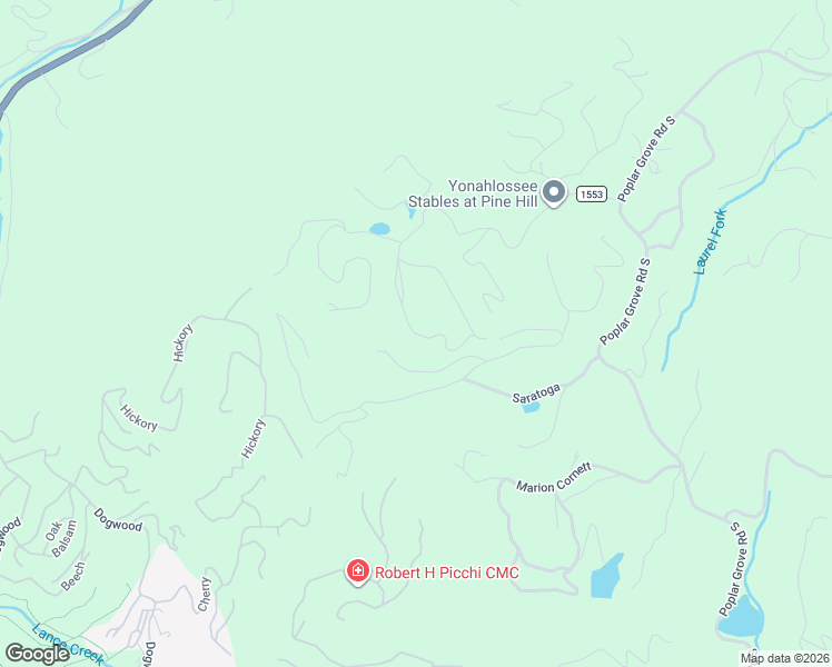 map of restaurants, bars, coffee shops, grocery stores, and more near 561-0 Pine Hill Road in Boone