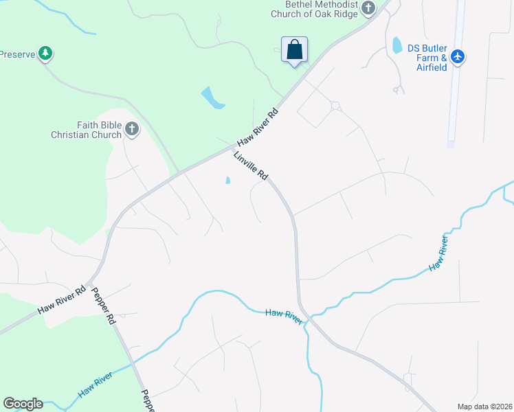 map of restaurants, bars, coffee shops, grocery stores, and more near 7108 Harper Ridge Court in Oak Ridge