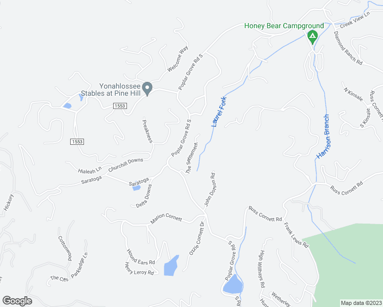 map of restaurants, bars, coffee shops, grocery stores, and more near 258 The Settlement in Boone