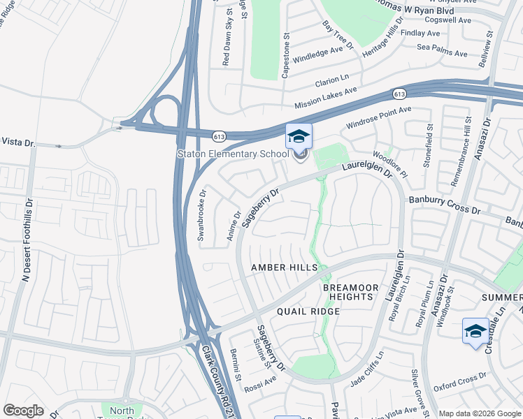 map of restaurants, bars, coffee shops, grocery stores, and more near 1413 Pine Leaf Drive in Las Vegas