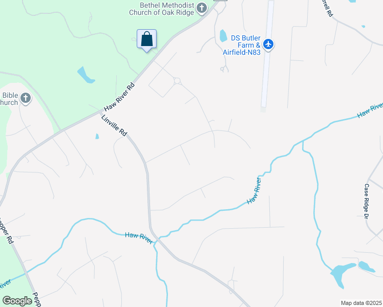 map of restaurants, bars, coffee shops, grocery stores, and more near 8404 Oakchester Court in Oak Ridge