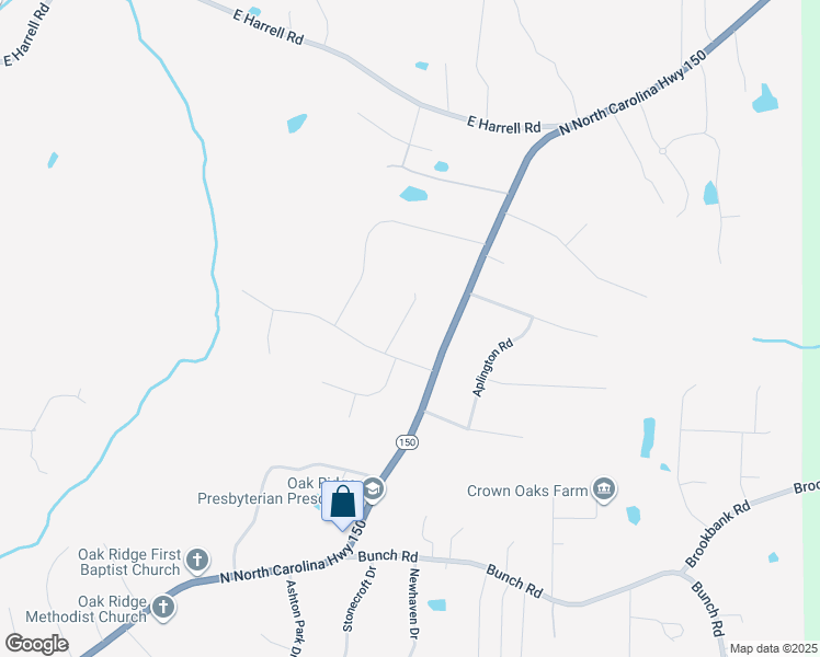map of restaurants, bars, coffee shops, grocery stores, and more near 2806 Norwell Court in Oak Ridge