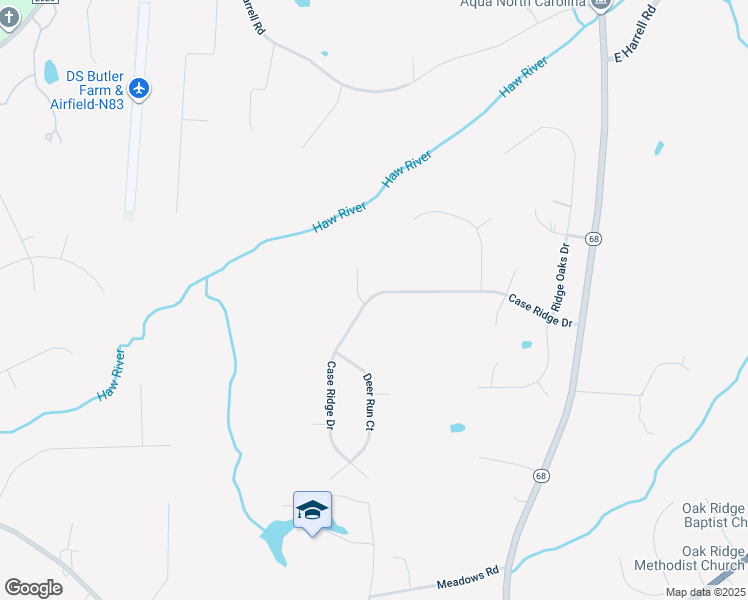 map of restaurants, bars, coffee shops, grocery stores, and more near 8409 Case Ridge Drive in Oak Ridge