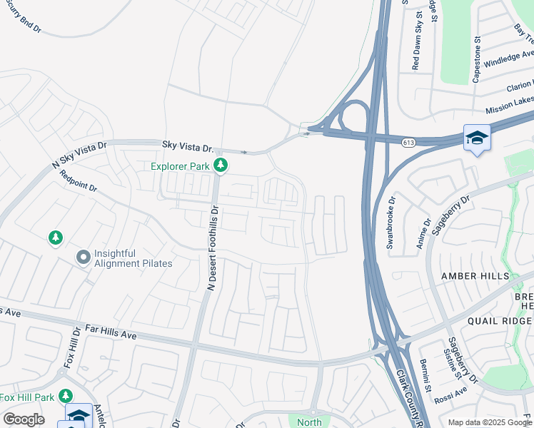 map of restaurants, bars, coffee shops, grocery stores, and more near Alpine Cove Avenue in Las Vegas