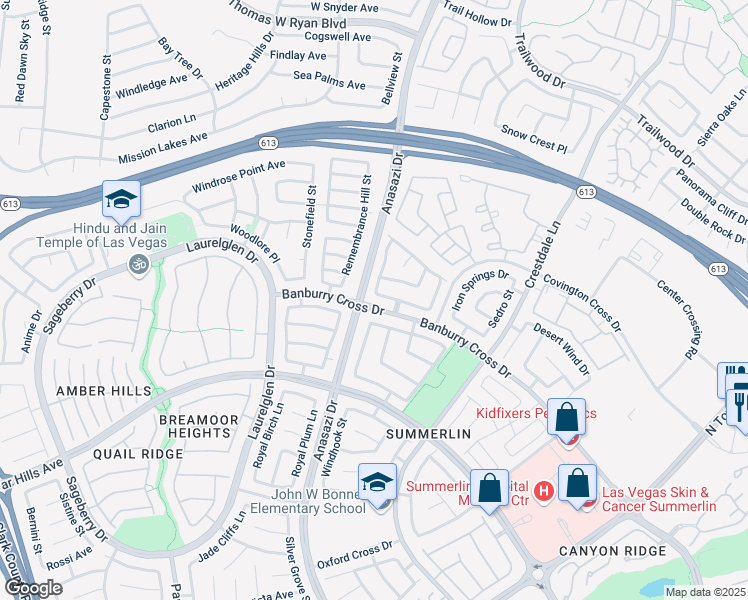map of restaurants, bars, coffee shops, grocery stores, and more near 10421 Horseback Ridge Avenue in Las Vegas
