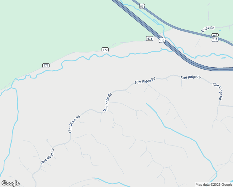 map of restaurants, bars, coffee shops, grocery stores, and more near 16230 Flint Ridge Road in Colcord