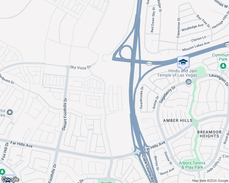 map of restaurants, bars, coffee shops, grocery stores, and more near 600 North Carriage Hill Drive in Las Vegas