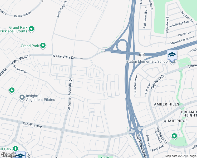 map of restaurants, bars, coffee shops, grocery stores, and more near 11556 Kindle Corner Avenue in Las Vegas