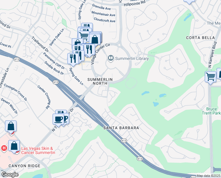 map of restaurants, bars, coffee shops, grocery stores, and more near 9430 Laguna Niguel Drive in Las Vegas