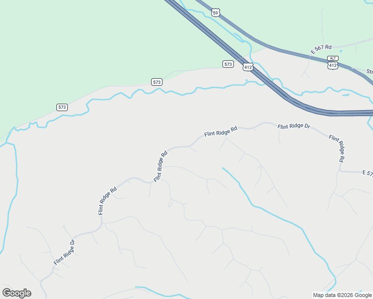 map of restaurants, bars, coffee shops, grocery stores, and more near 16230 Flint Ridge Road in Colcord