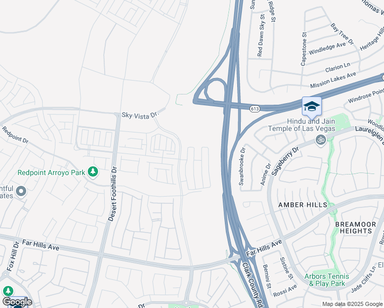 map of restaurants, bars, coffee shops, grocery stores, and more near 600 North Carriage Hill Drive in Las Vegas