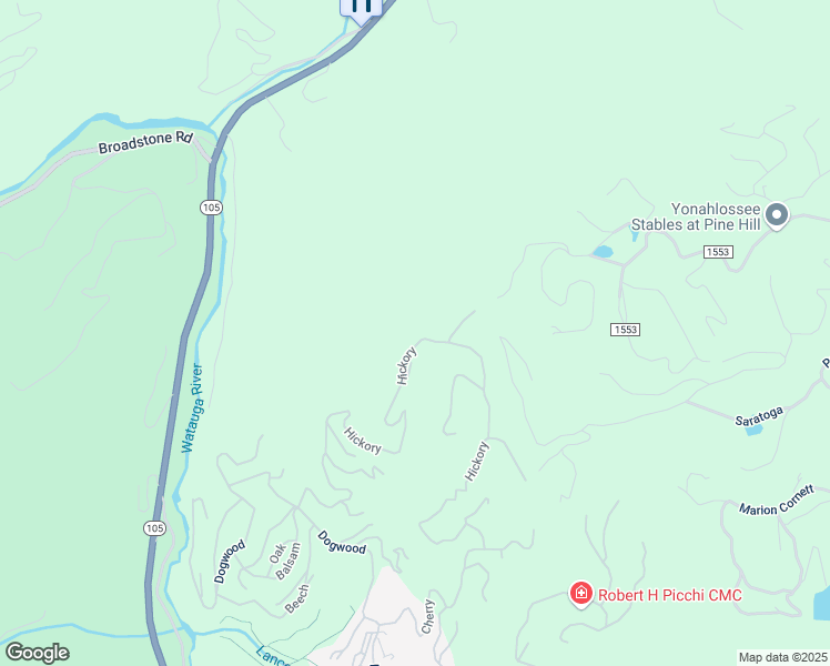 map of restaurants, bars, coffee shops, grocery stores, and more near 2001 Hickory in Boone
