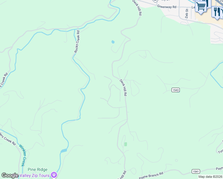 map of restaurants, bars, coffee shops, grocery stores, and more near 380 Boulder Cay Road in Boone