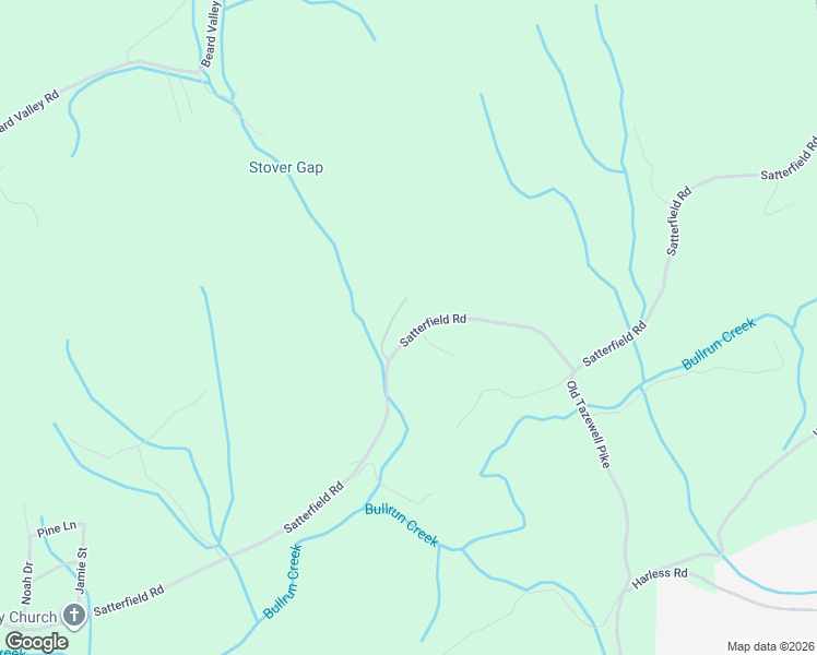 map of restaurants, bars, coffee shops, grocery stores, and more near 370 Satterfield Road in Luttrell