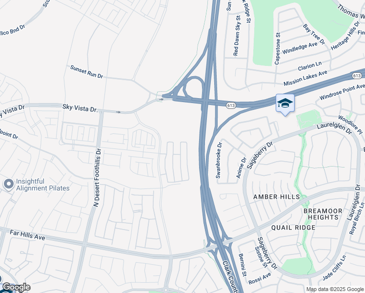 map of restaurants, bars, coffee shops, grocery stores, and more near 600 North Carriage Hill Drive in Las Vegas