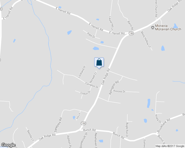 map of restaurants, bars, coffee shops, grocery stores, and more near 2811 Norwell Court in Oak Ridge