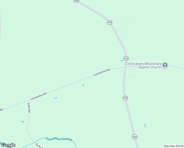 map of restaurants, bars, coffee shops, grocery stores, and more near 1203 Connaritsa Road in Aulander