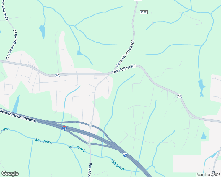 map of restaurants, bars, coffee shops, grocery stores, and more near 1645 Brown Street in Winston-Salem